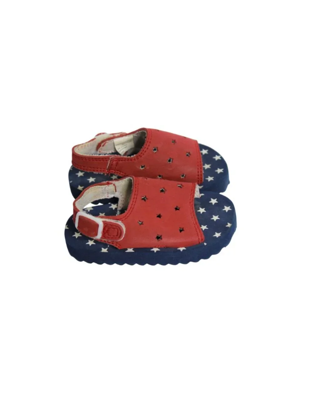 Vintage Baby Shoes Patriotic Sandals Size 6 - 12 Months